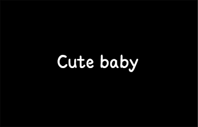 undefined-Cute baby-字体设计