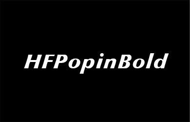 undefined-HFPopinBold-艺术字体