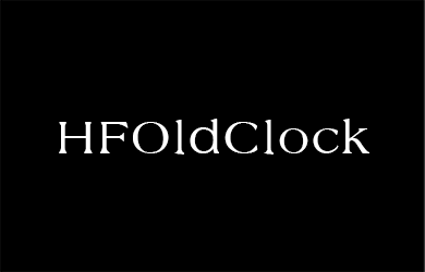 undefined-HFOldClock-字体大全