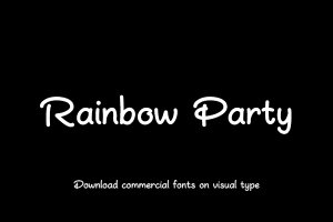 Rainbow Party-字体设计