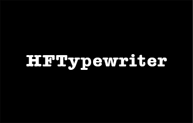 undefined-HFTypewriter-字体设计