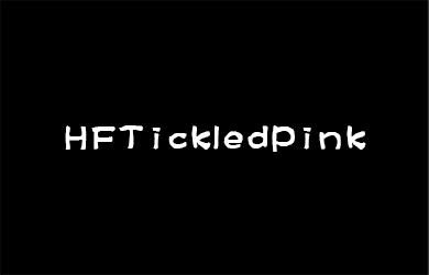 undefined-HFTickledPink-字体设计