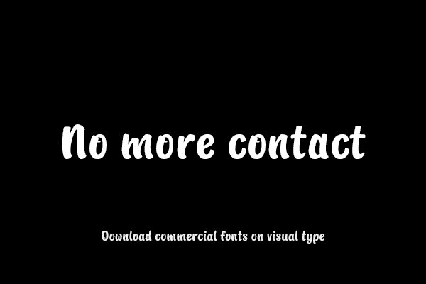 No more contact