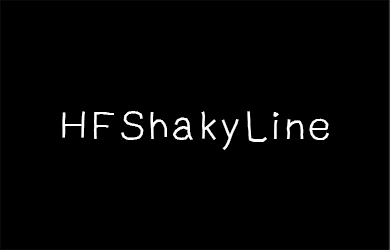 undefined-HFShakyLine-艺术字体
