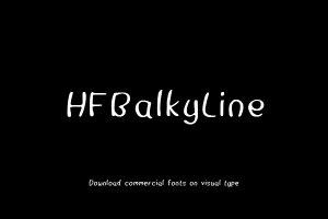 HFBalkyLine-艺术字体