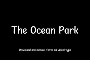 The Ocean Park-艺术字体