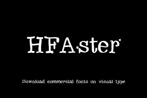 HFAster-艺术字体
