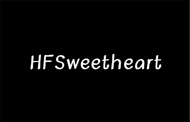 undefined-HFSweetheart-字体设计