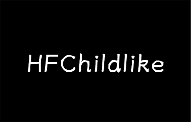 undefined-HFChildlike-艺术字体