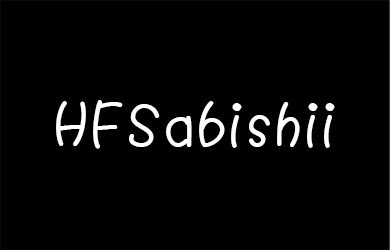 undefined-HFSabishii-字体设计