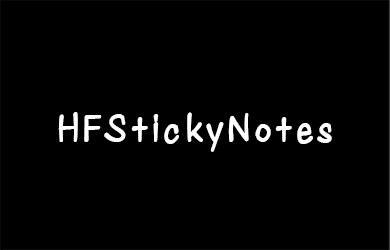 undefined-HFStickyNotes-艺术字体