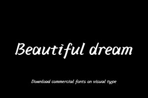 Beautiful dream-字体设计