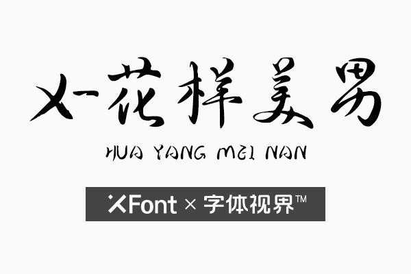 XFont-花样美男字体 你值得拥有